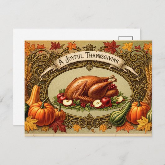 Thanksgiving Briefkaart (Voorkant / Achterkant)