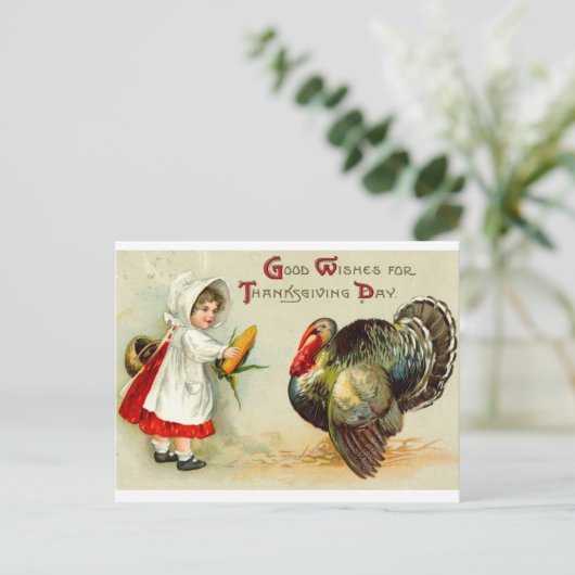 Thanksgiving Briefkaart (Staand voorkant)