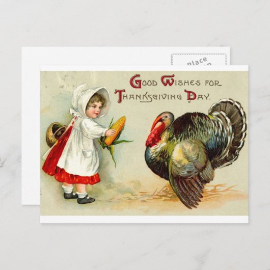 Thanksgiving Briefkaart (Voorkant / Achterkant)