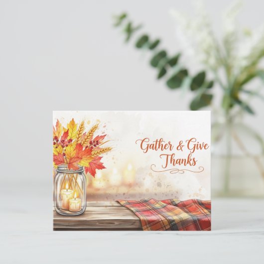 Thanksgiving Briefkaart (Staand voorkant)