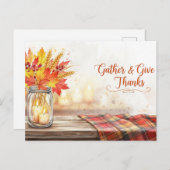 Thanksgiving Briefkaart (Voorkant / Achterkant)