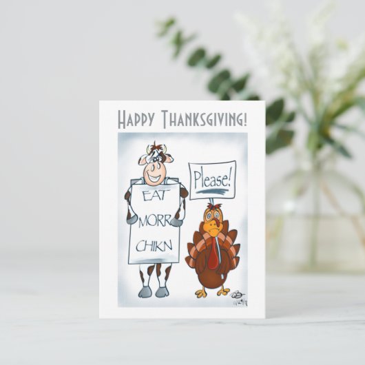 Thanksgiving Briefkaart (Staand voorkant)