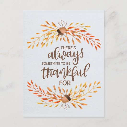 Thanksgiving Briefkaart (Voorkant)