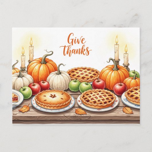 Thanksgiving Briefkaart (Voorkant)