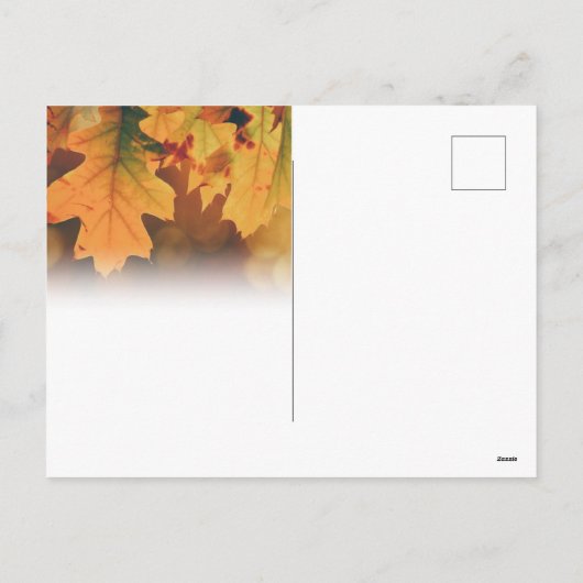 Thanksgiving Briefkaart (Achterkant)