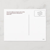 Thanksgiving. Briefkaart (Achterkant)