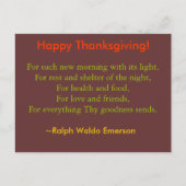 Thanksgiving briefkaart (Voorkant)