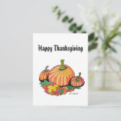 Thanksgiving briefkaart (Staand voorkant)