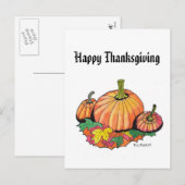 Thanksgiving briefkaart (Voorkant / Achterkant)