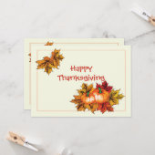 Thanksgiving briefkaart (Voorkant / Achterkant in situ)