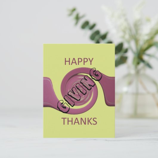 Thanksgiving Briefkaart (Staand voorkant)