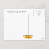 THANKSGIVING ~ BRIEFKAART # 2 (Achterkant)