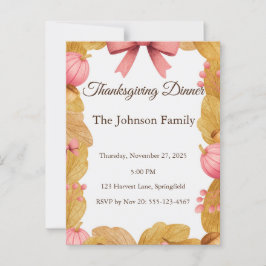 Thanksgiving Briefkaart met herfstkrans