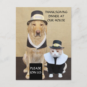 Thanksgiving Briefkaart/uitnodiging Uitnodiging Briefkaart