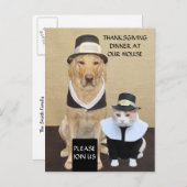 Thanksgiving Briefkaart/uitnodiging Uitnodiging Briefkaart (Voorkant / Achterkant)