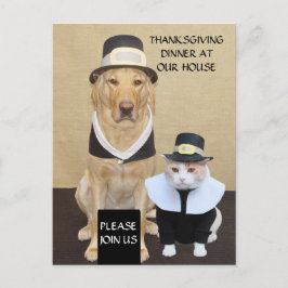 Thanksgiving Briefkaart/uitnodiging Uitnodiging Briefkaart