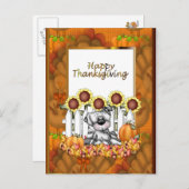 Thanksgiving briefkaart vakantiedag (Voorkant / Achterkant)