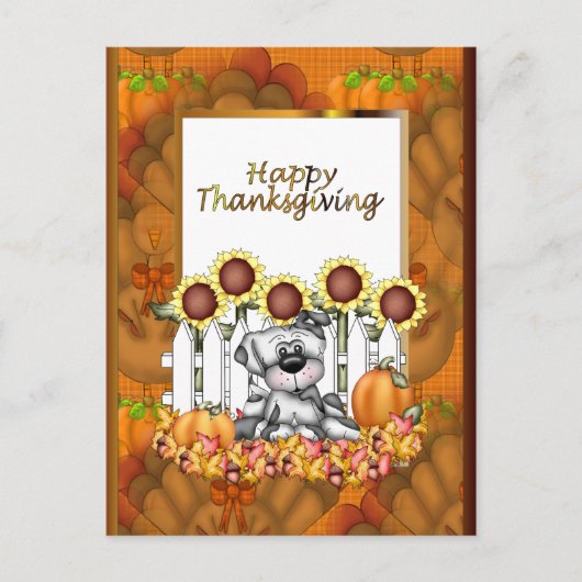 Thanksgiving briefkaart vakantiedag (Voorkant)