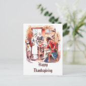 Thanksgiving Briefkaart Vintage (Staand voorkant)