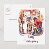 Thanksgiving Briefkaart Vintage (Voorkant / Achterkant)