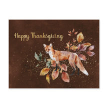 Thanksgiving Brown Fox laat zaken over