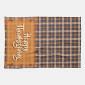 Thanksgiving Brown Plaid Theedoek (Horizontaal)