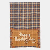 Thanksgiving Brown Plaid Theedoek (Verticaal)