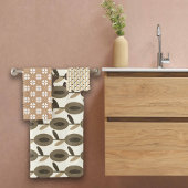 Thanksgiving Browns Floral Aangepaste naam Bad Handdoek