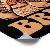 Thanksgiving Bruh Funny Turkije Herfst Boys Poster (Hoek)
