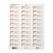 Thanksgiving Bruin Autumn Leaves & Conkers Lijst Etiket (Full Sheet)