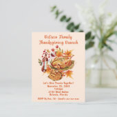 Thanksgiving Brunch Harvest Celebration Briefkaart (Staand voorkant)