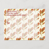 Thanksgiving brunch herfstfeest scene briefkaart (Achterkant)