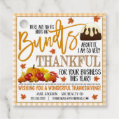 Thanksgiving bundelCake Gift Label (Voorkant)