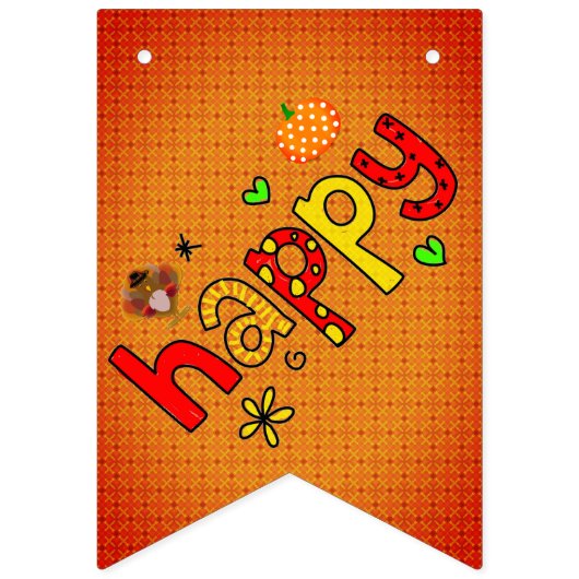 Thanksgiving Bunting Banner (Tweede vlag)