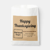 Thanksgiving Business Light Brown Achtergrond Bedankzakje (Voorkant)
