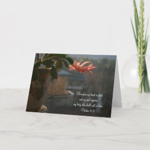 Thanksgiving Cactus met pergekleurde ventilator Feestdagen Kaart