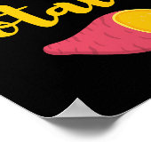 Thanksgiving Cadeau voor Food Lover Sweet Potato T Poster (Hoek)