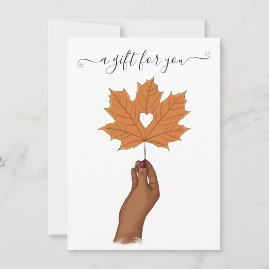 Thanksgiving Cadeaubon (Voorkant)