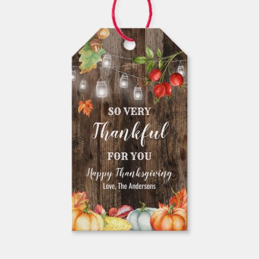 Thanksgiving Cadeaulabel (Voorkant)