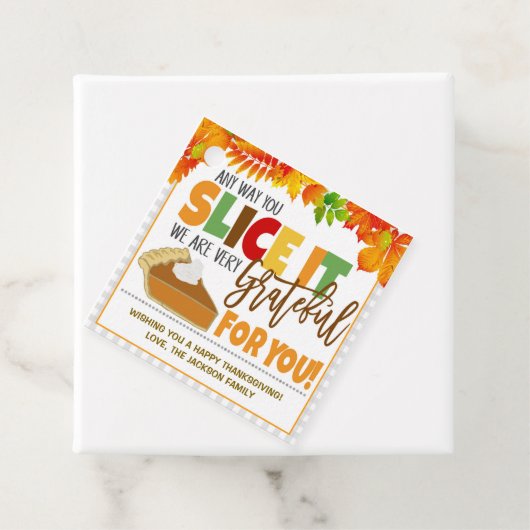 Thanksgiving CadeauLabel Bedankjes Labels (In situ)