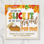 Thanksgiving CadeauLabel Bedankjes Labels (Voorkant)