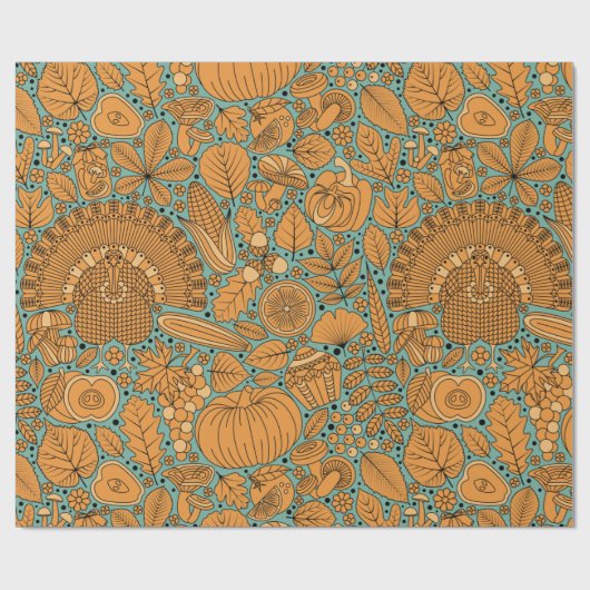 Thanksgiving Cadeaupapier (Vlak)