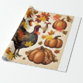 Thanksgiving cadeaupapier (Uitgerold)