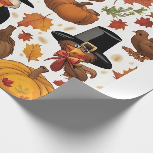 Thanksgiving cadeaupapier (Hoek)