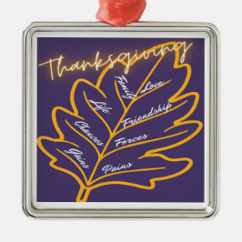 Thanksgiving cadeaus metalen ornament