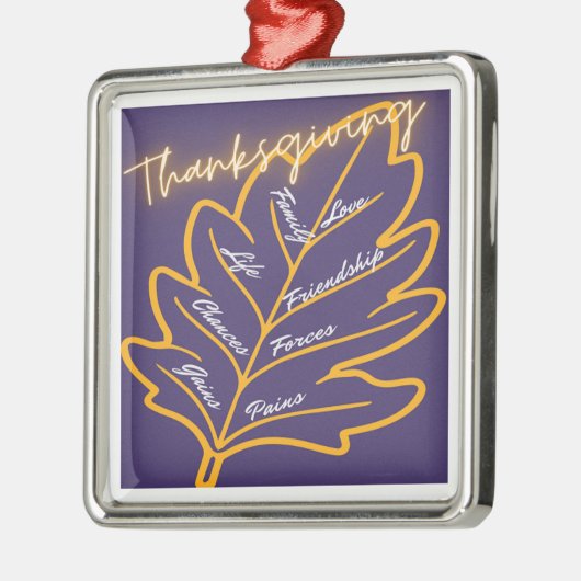 Thanksgiving cadeaus metalen ornament (Links)