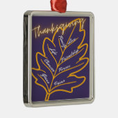 Thanksgiving cadeaus metalen ornament (Rechts)