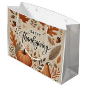 Thanksgiving Cadeautas - Groot (Achterkant Gekanteld)
