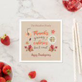 Thanksgiving Calories Tel geen Napkins Servet (Insitu)