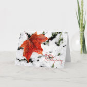 Thanksgiving Canada Feestdagen Kaart (Voorkant)